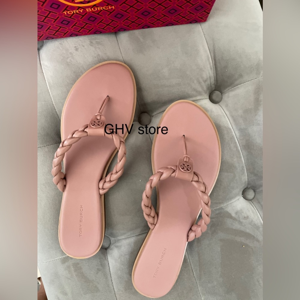 Tory Burch Braided Benton Thong Sandal - Picture 3 of 4